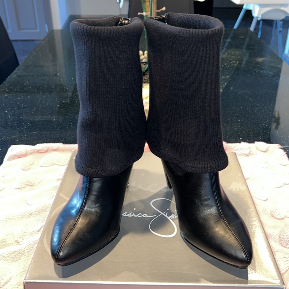 Jessica Simpson women's Massey sock boots size 8 black - Picture 2 of 9